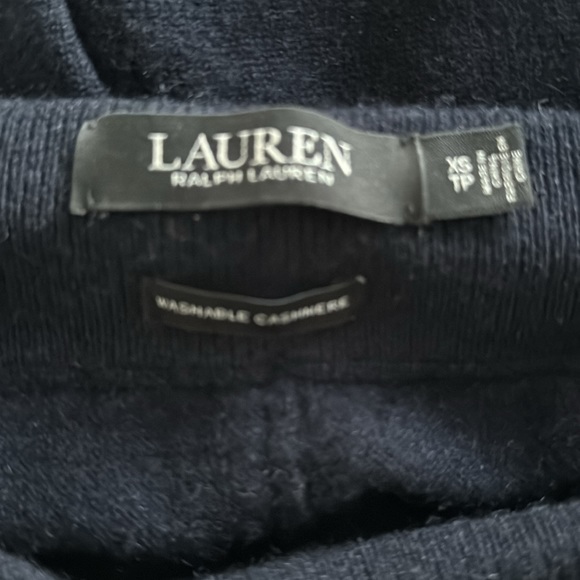 Ralph Lauren 100% cashmere jogger pant and C by Bloomingdales hoodie! XS Navy - Picture 3 of 8